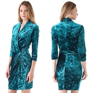 Catherine Malandrino Delphine Velvet Wrap Dress